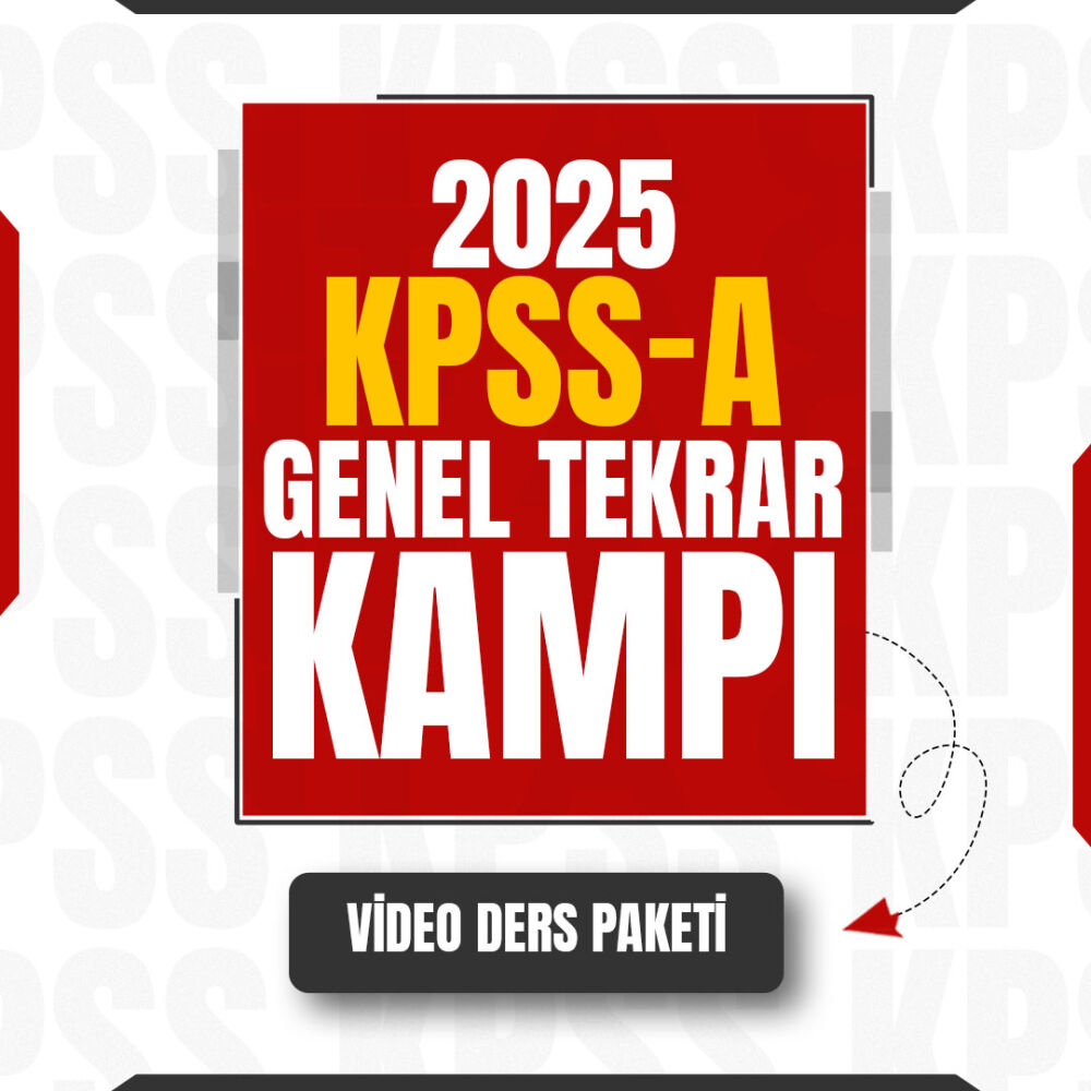 KPSS A Tüm Dersler Genel Tekrar Kampı - Video Ders Paketi - 1