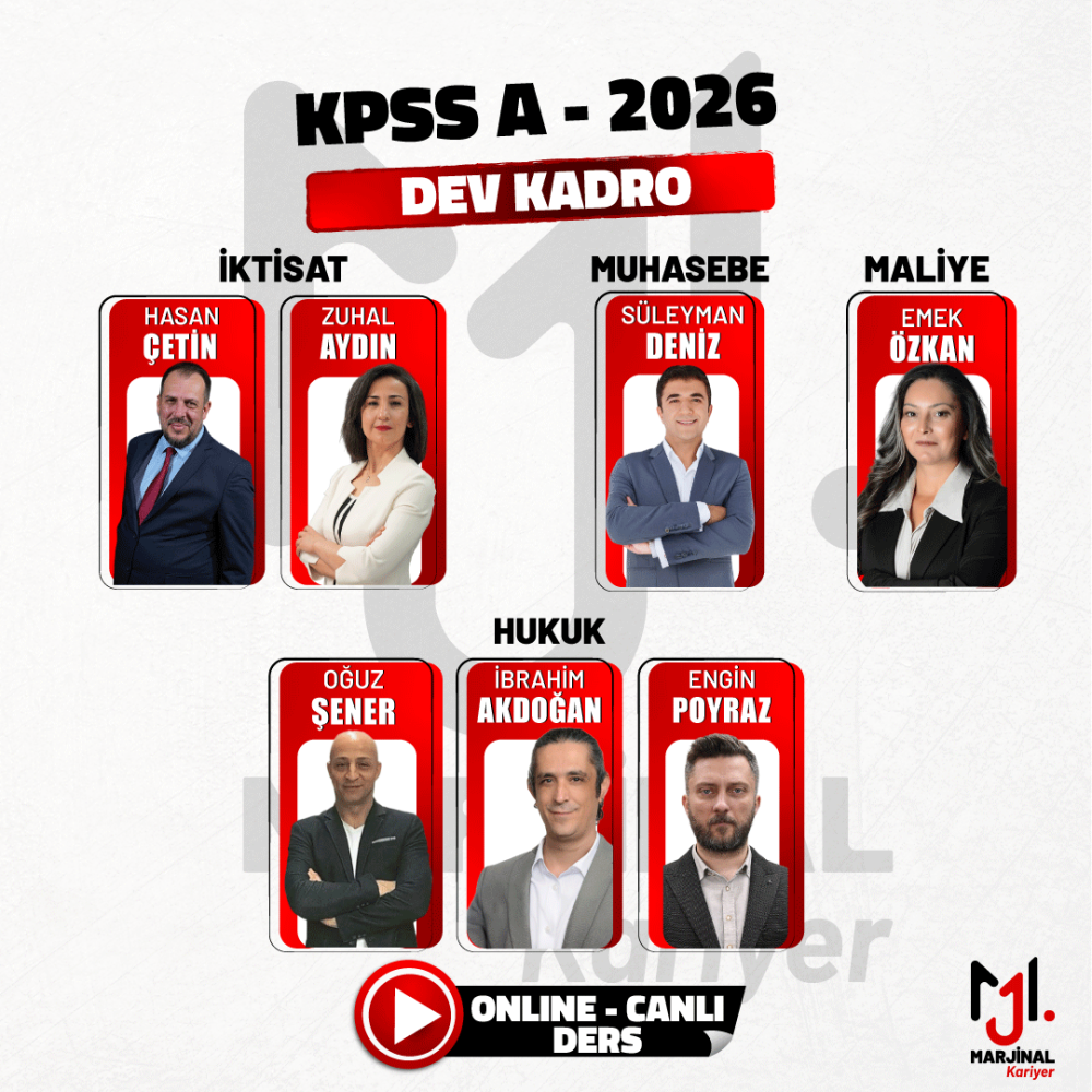 KPSS A ve B Grubu Tüm Dersler 2026 - Canlı Program - 2