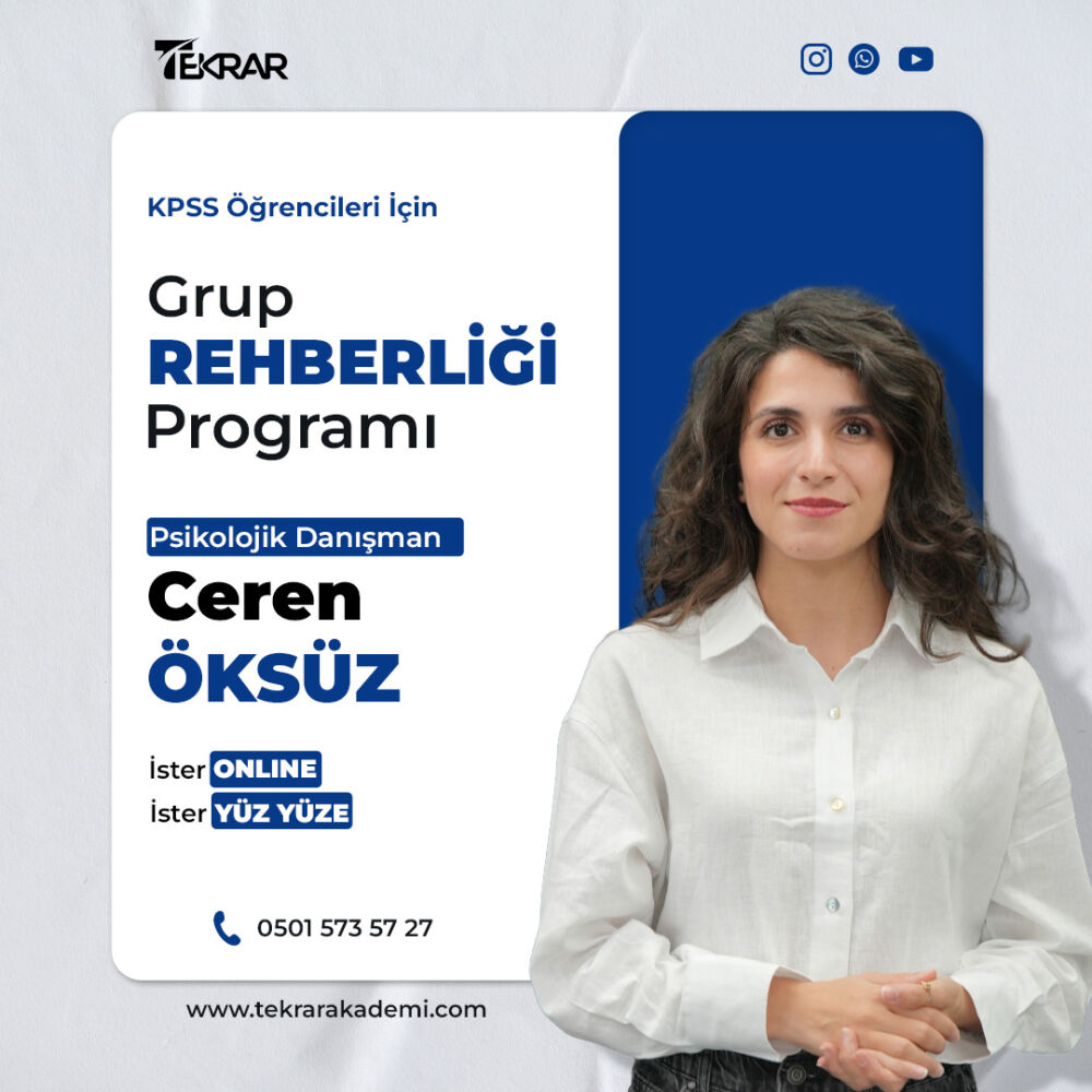 KPSS B - Grup Rehberlik Görüşme Programı - 1