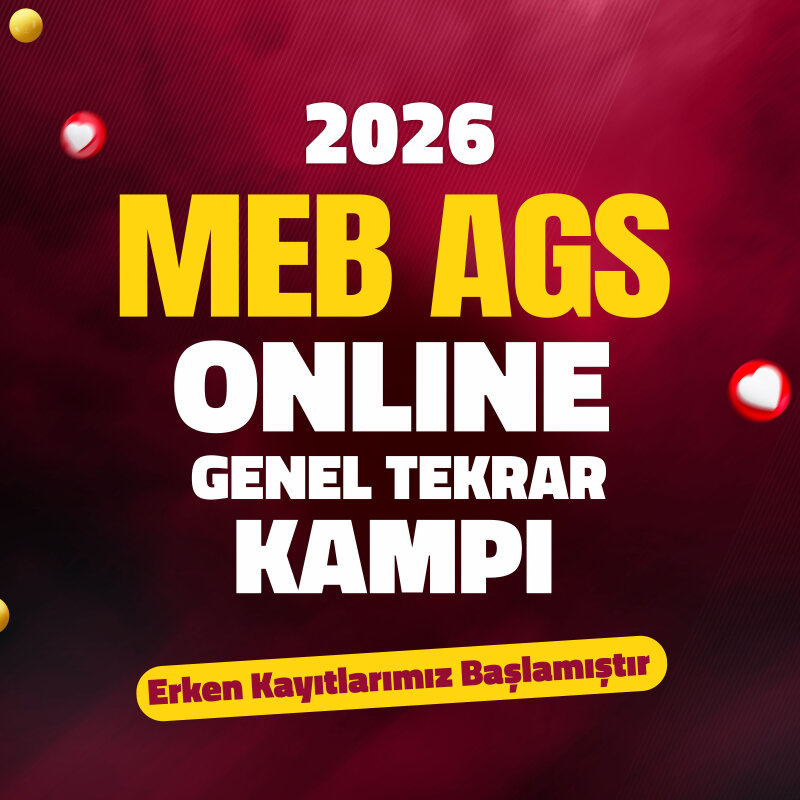 MEB AGS 2026 Nokta Atışlı Soru Çözümleriyle Genel Tekrar Kampı - 