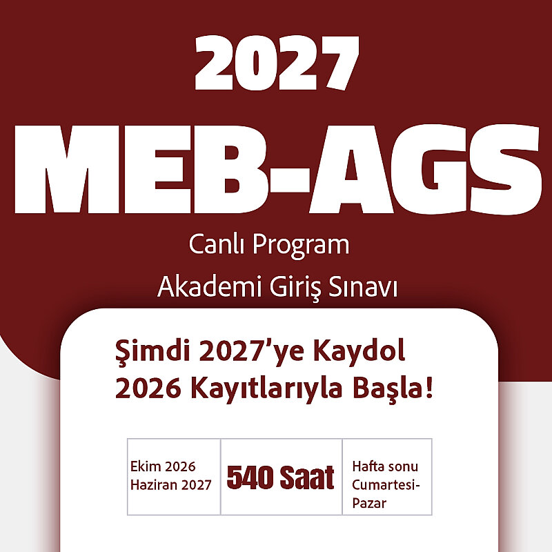 2027 MEB-AGS (Akademi Giriş Sınavı) | Canlı Program - 