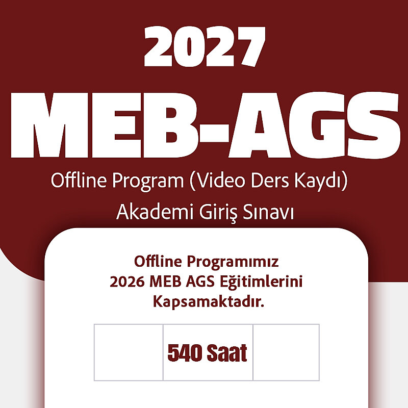 2027 MEB-AGS (Akademi Giriş Sınavı) | Canlı Program - 