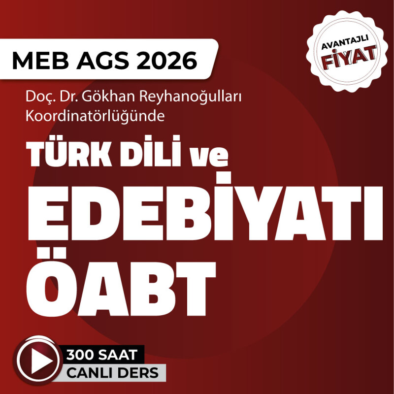 Türk Dili ve Edebiyatı ÖABT - Canlı Program - 1