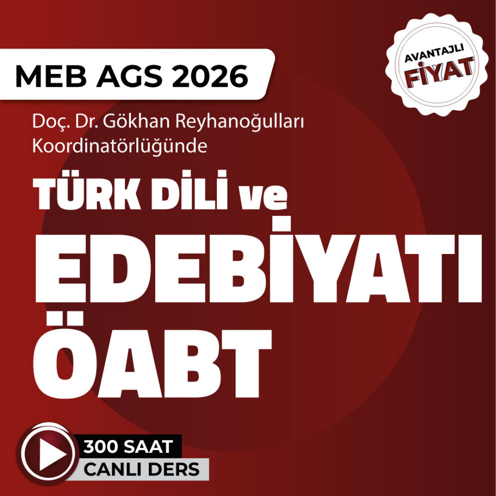 Türk Dili ve Edebiyatı ÖABT - Canlı Program - 1