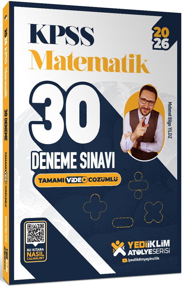 Yediiklim 2026 KPSS Atölye Serisi Matematik 30 Deneme Sınavı Tamamı Video Çözümlü - 1